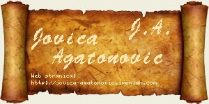 Jovica Agatonović vizit kartica